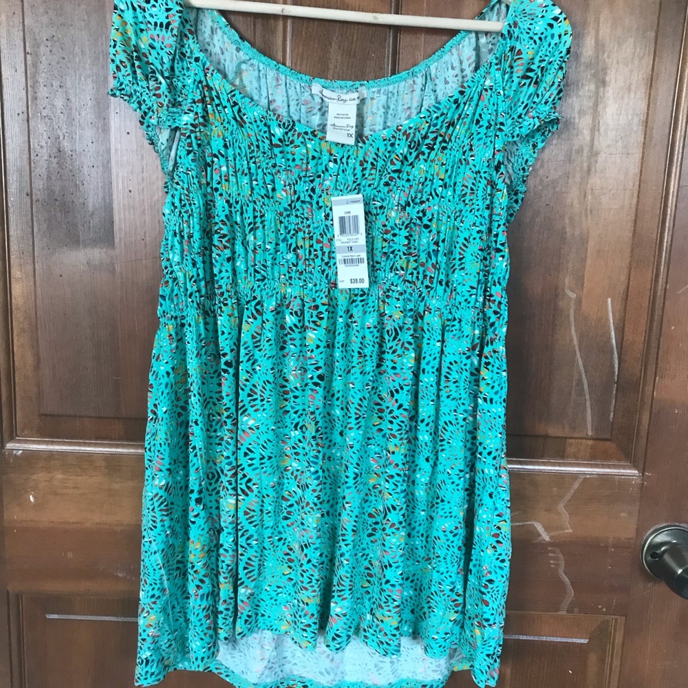 1X Mint Green Top